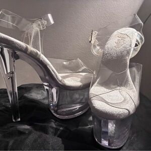 Transparent Platform Heels